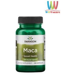 Dược lực tăng cường sinh lý cho cả nam và nữ Swanson Passion Maca 500mg 60 viên