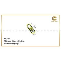 Được mua nhiều sp Móc càng cua đồng cổ - 2  móc Đồng 1.1cm