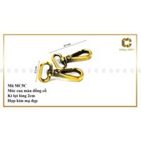 Được mua nhiều sp Móc càng cua đồng cổ - 2  móc Đồng 2cm 5C