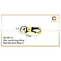 Được mua nhiều sp Móc càng cua đồng cổ - 2  móc Đồng 0.8cm