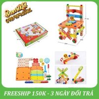ĐƯỢC TRẢ GIÁ_Bộ Đồ Chơi Lắp Ghép Ghế Gỗ Bằng Ốc Vít