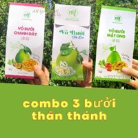 [Được ưa chuộng nhất thị trường]- Combo 3 Loại Bưởi -  Vỏ bưởi Sấy Dẻo, Vỏ Bưởi Mật Ong Sấy Dẻo, Vỏ Bưởi Chanh Dây Sấy