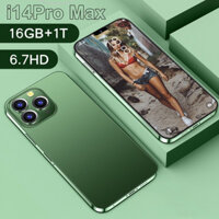 Dưới 1 Triệu I14 Pro Max Di Động Chính 6.7 Inch Điện Thoại Di Động Bộ Nhớ Lớn 16GB+1TB Hai Thẻ Sim Camera 50+108MP