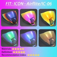 Dưới ARMY Thích ứng với ICON airflite / IC-06 Mặt nạ mũ bảo hiểm ma Mặt nạ che nắng Ống kính chống sương mù Phim chống tia cực tím Đêm ban ngày Kính chắn gió đa năng