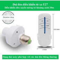 Đuôi đèn điều khiển từ xa E27 xuyên tường không dây màu trắng, đuôi đèn E27 điều khiển từ xa - [ELS]