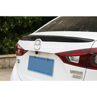 ĐUÔI GIÓ CARBON LIỀN CỐP MAZDA 3 2015-2019, mẫu mộc