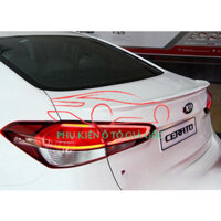 Đuôi gió liền cốp Kia Cerato, K3 2016-2018 loại liền cốp - Bản mộc chưa sơn