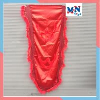 Đuôi lân viền kim sa cỡ trung (màu đỏ) 70cm x 145 cm lắp vào đầu lân sư rồng múa Trung Thu