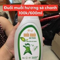 Đuổi muỗi sả chanh 600ml.100k( chỉ đuổi muỗi chứ không sát sinh)