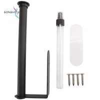 Dưới tủ Giá đỡ treo tường Con lăn giấy treo tường cho nhà bếp và phòng tắm (Đen)