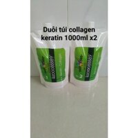 duỗi túi collagen keratin 1000ml x 2 - Duỗi túi collagen - Duỗi túi keratin - Duỗi collagen - Duỗi keratin