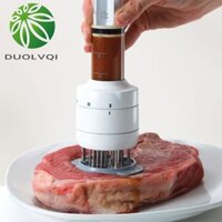 Duolvqi Multifunctional Meat Tenderizer Needle Stainless Steel Steak Meat Injector Marinade Flavor Syringe Kitchen Tools