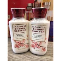 Dưỡng ẩm body Bath and Body Works japanese cherry blossom, pretty as a peach, warm vanilla sẵn