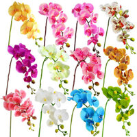 Dưỡng Ẩm Cảm Giác Hoa Lan Hồ Điệp Hoa Giả Một Bông Hoa Giả Keo Hoa Lụa Trang Trí Nhà Hoa Bàn Hoa Cưới Nghệ Thuật Hoa