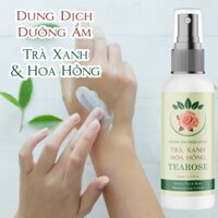 Dưỡng ẩm Trà Xanh & Hoa Hồng giúp da căng bóng, đàn hồi, se khít lỗ chân lông, chống lão hóa