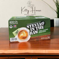 Đường ăn kiêng cỏ ngọt Stevia In The Raw Oganic Hộp 800 gói