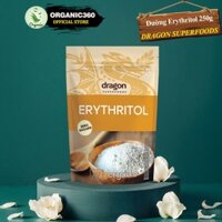 Đường Ăn Kiêng Erythritol Hữu Cơ DRAGON SUPERFOODS Chất Tạo Ngọt Zero Sugars 250g