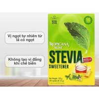 Đường ăn kiêng lá cỏ ngọt Tropicana Slim Stevia hộp 125g (50 gói x 2.5g) - Tropicana Slim - Vị ngọt từ lá cỏ ngọt