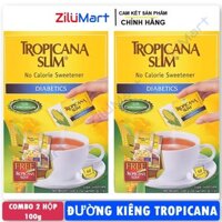 Đường ăn kiêng Tropicana Slim Diabetics (combo 2 hộp) loại 100g