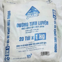 Đường Biên Hoà Pure 20 gói 1kg - Đường tinh luyện - Đường cát trắng nhuyễn dùng nấu ăn, pha nước uống - Hàng có sẵn.