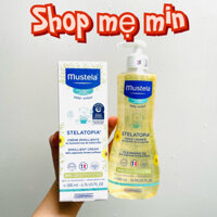 Dưỡng chàm da Mustela Pháp (viêm da cơ địa) Sữa tắm chàm Mustela-Lotion dưỡng da cho trẻ từ 0M+