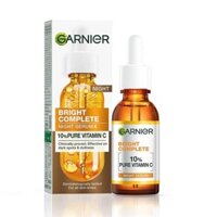 Dưỡng chất ban đêm sáng da ngừa thâm Garnier 10% Vitamin C Bright Complete Overnight Serum 30ml - HANA