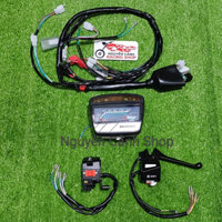 Đường điện -xe Wave, xe Dream thái-(combo 1 dây sườn+1 đồng hồ KM+1 cặp cùm công tắc)