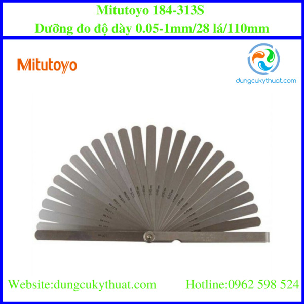 Dưỡng đo độ dầy Mitutoyo 184-313S (0,05-1mm )