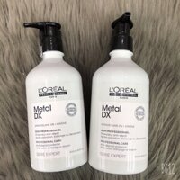 Dưỡng Giúp Tóc Trông Sáng Bóng Dùng Sau Khi Nhuộm Hoặc Tẩy Màu Tóc Loreal Metal DX 500ml