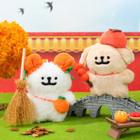 Đường kẻ con chó con nguyên bản kẹo kéo Mặt dây chuyền gửi bạn gái bạn gái Quà Tặng cặp đôi Búp bê đồ chơi sang trọng dễ thương