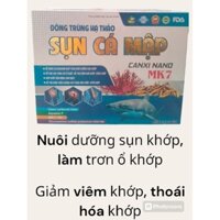 Dưỡng khớp Sụn Cá mập Đông trùng hạ thảo CanxI NaNo MK7 hộp 2 lo ×30 viên làm trơn ổ khớp, giúp khớp vận động linh hoạt