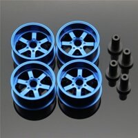 Đường kính giữa20.5mm Bánh xe nhẹ Phụ tùng tự làm cho Bánh xe màu Tamiya MINI 4WD kèm đĩa nhôm