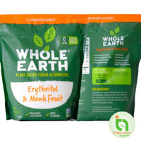 Đường la hán quả ăn kiêng Whole Earth 908g Erythritol & Monk Fruit