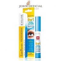 Dưỡng mi Eveline 8in1 Total Action dưỡng mi dài,dày và cong,hiệu quả sau 2 tuần.Hàng chính hãng