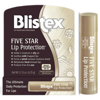 Dưỡng môi chống gió và nước, Chống nắng phổ rộng SPF 30 Blistex Five Star Lip Protection 4.25g (Mỹ)