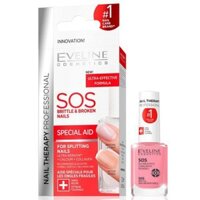 Dưỡng móng Eveline SOS Canxi và collagen 12ml ( mẫu mới)