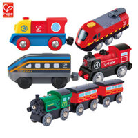 Đường ray xe lửa điện Hape, đồ chơi giáo dục đầu xe lửa từ tính, quà tặng tương thích với đường ray xe lửa IKEA