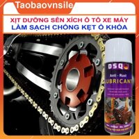 Dưỡng Sên, Vệ Sinh Sên Xe Máy - Dầu Tra Xích Xe Đạp, Chi Tiết Ô tô - Dầu Bôi Trơn Chống Kẹt - DSQ Anti Rust