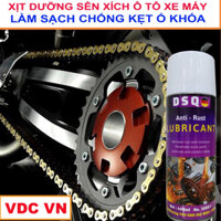 Dưỡng Sên, Vệ Sinh Sên Xe Máy - Dầu Tra Xích Xe Đạp, Chi Tiết Ô tô - Dầu Bôi Trơn Chống Kẹt - DSQ Anti Rust