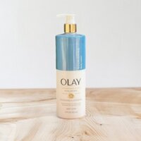 Dưỡng thể dành cho da khô Olay Body Lotion màu xanh 502ml