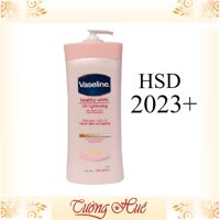 Dưỡng thể dưỡng trắng Vaseline Healthy White UV Lightening - 725ml- ( Hồng ).