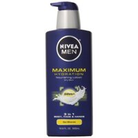 Dưỡng thể giữa ẩm da cho nam giới NIVEA Men Maximum Hydration 3 in1 Nourishing Lotion 500ml (Mỹ)