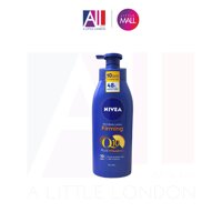 Dưỡng thể trắng da chống lão hoá, da khô Nivea Rich Body Lotion Firming Q10  Vitamin C - Mẫu mới - 400ml