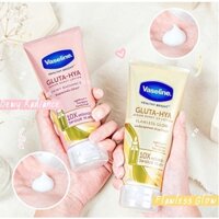 Dưỡng thế trắng da chống nắng Vaseline Healthy Bright Gluta Hya Serum Burst Lotion 10X 300ml