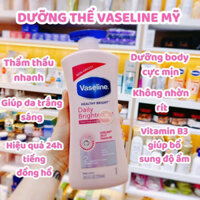 Dưỡng thể Vaseline 725ml Mỹ. Dưỡng trắng body