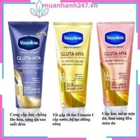 Dưỡng thể vaseline, kem body cấp ẩm dưỡng trắng da Vaseline Healthy Bright Gluta HYA Serum 10X Thái Lan 330ml