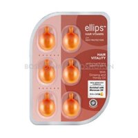 Dưỡng Tóc Ellips Hair Vitamin Moroccan Oil Hair Vitality Blister 6 Viên