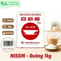 Đường Trắng Nissin 1Kg - Vị Ngọt Thanh Mát, Thương Hiệu NISSIN Nhật Bản Cho Gia Đình