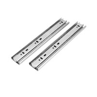 [Đường trượt ngăn kéo] Đường ray dày không ồn, đường ray ngăn kéo bằng thép không gỉ, đệm giảm chấn, đường ray dẫn hướng ba phần, đường trượt tủ, đường ray chịu lực dày