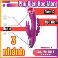 Dương vật giả 3 nhánh Kích thích điểm G, hột le và hậu môn